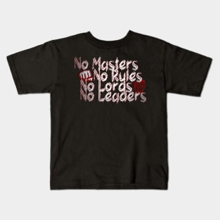 No More Masters! Kids T-Shirt